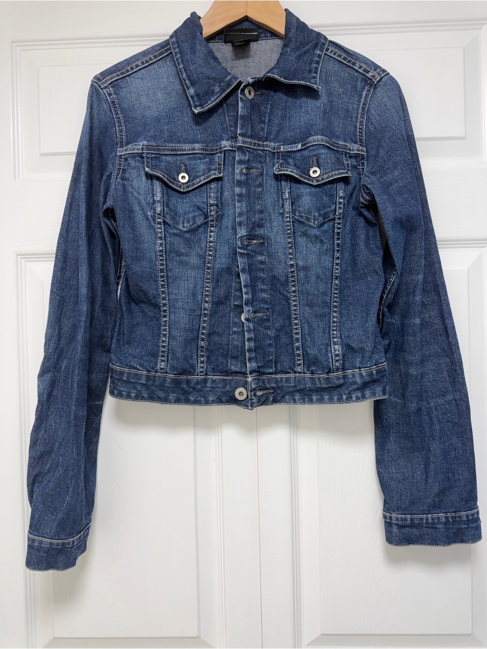 Diesel Women's Dark Blue Denim Jacket Size S
